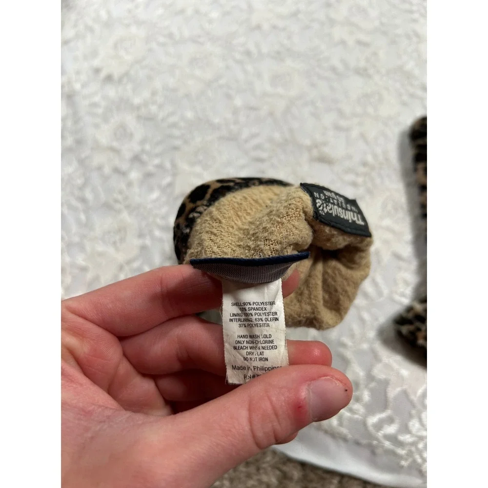 Vintage Leopard Print Thinsulate Insulated Velvet Gloves Fall Glam Boho Chic